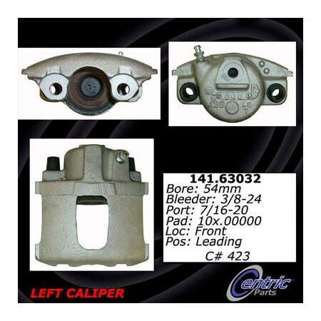 Centric Centric Semi-Loaded Brake Caliper with New Phenolic Pistons, Centric Parts 141.63031 141.63031